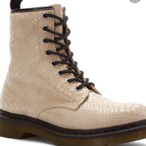 Snake skin doc martens